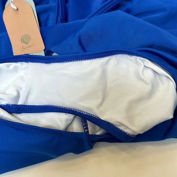 Smismivo Tummy Control Ruched One Piece Swimwear-Size M NWT - Picture 7 of 11